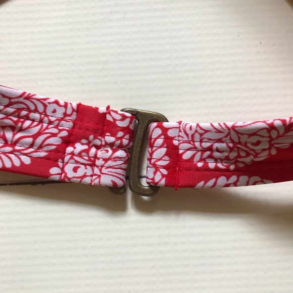 👙 Red and white padded bikini top - Picture 4 of 6